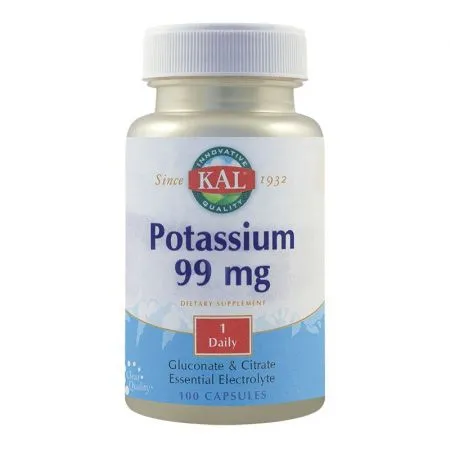 Potasiu 99 mg Kal, 100 capsule, Secom