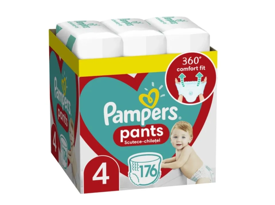 PAMPERS PANTS 9-15KG SCUTECE CHILOTEL 176 BUCATI MARIMEA 4