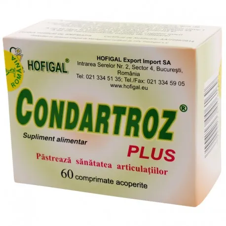 Condartroz plus, 60 comprimate, Hofigal