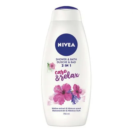 Gel de dus 2 in 1 Care & Relax, 750 ml, Nivea