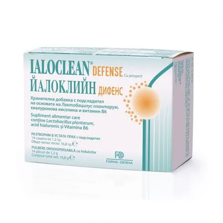 Ialoclean Defense pulbere orodispersabila, 14 plicuri, Farma Derma