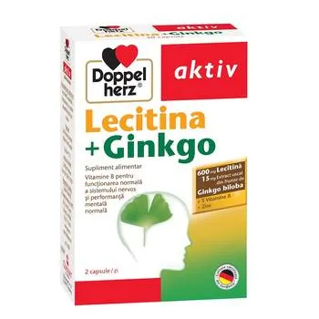 Lecitina + Ginkgo, 30 capsule, Doppelherz