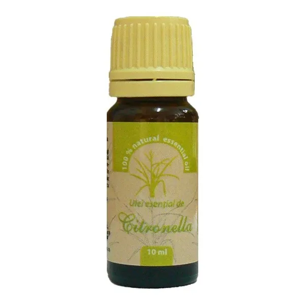 Ulei esential de citronella 100% pur, 10ml  - Herbavit