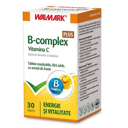 B COMPLEX+VITAMINA C X 30  TABLETE  WALMARK