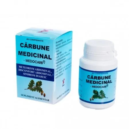 Carbune medicinal, 40 comprimate, Elidor