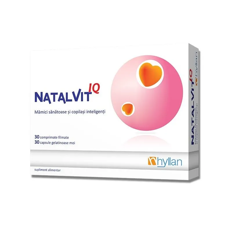 HYLLAN NATALVIT IQ 30 COMPRIMATE + 30 CAPSULE