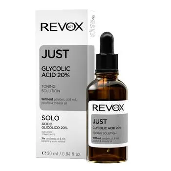 Solutie tonica Just Glycolic Acid 20%, 30ml, Revox