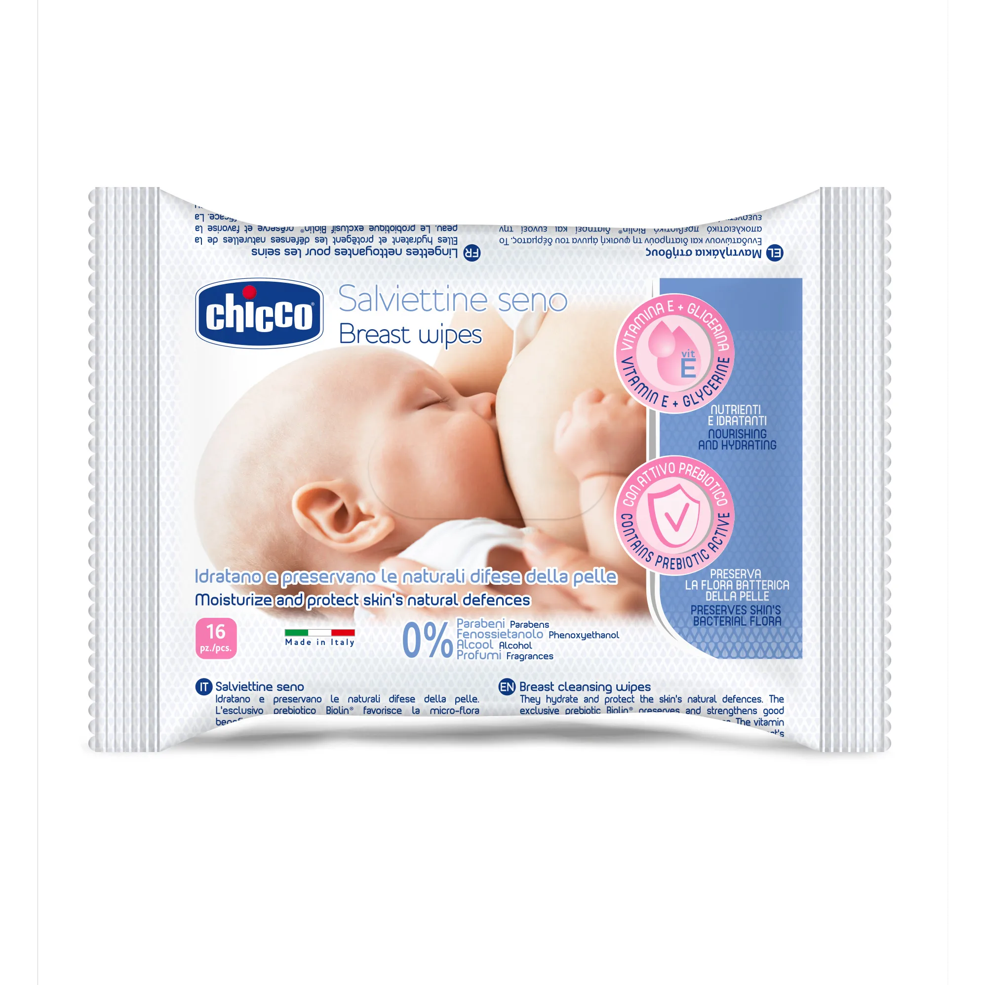 Servetele umede Chicco pentru igiena sanului 16 buc