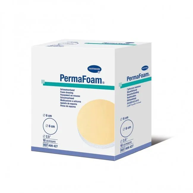 PermaFoam pansament spuma 6cm x 10buc (Hartmann)