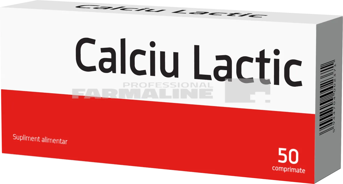 Biofarm Calciu Lactic 500 mg 50 comprimate