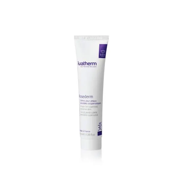 IVATHERM ROSEDERM CREMA PENTRU PIELE SENSIBILA SI CUPEROZICA SPF30 40ML