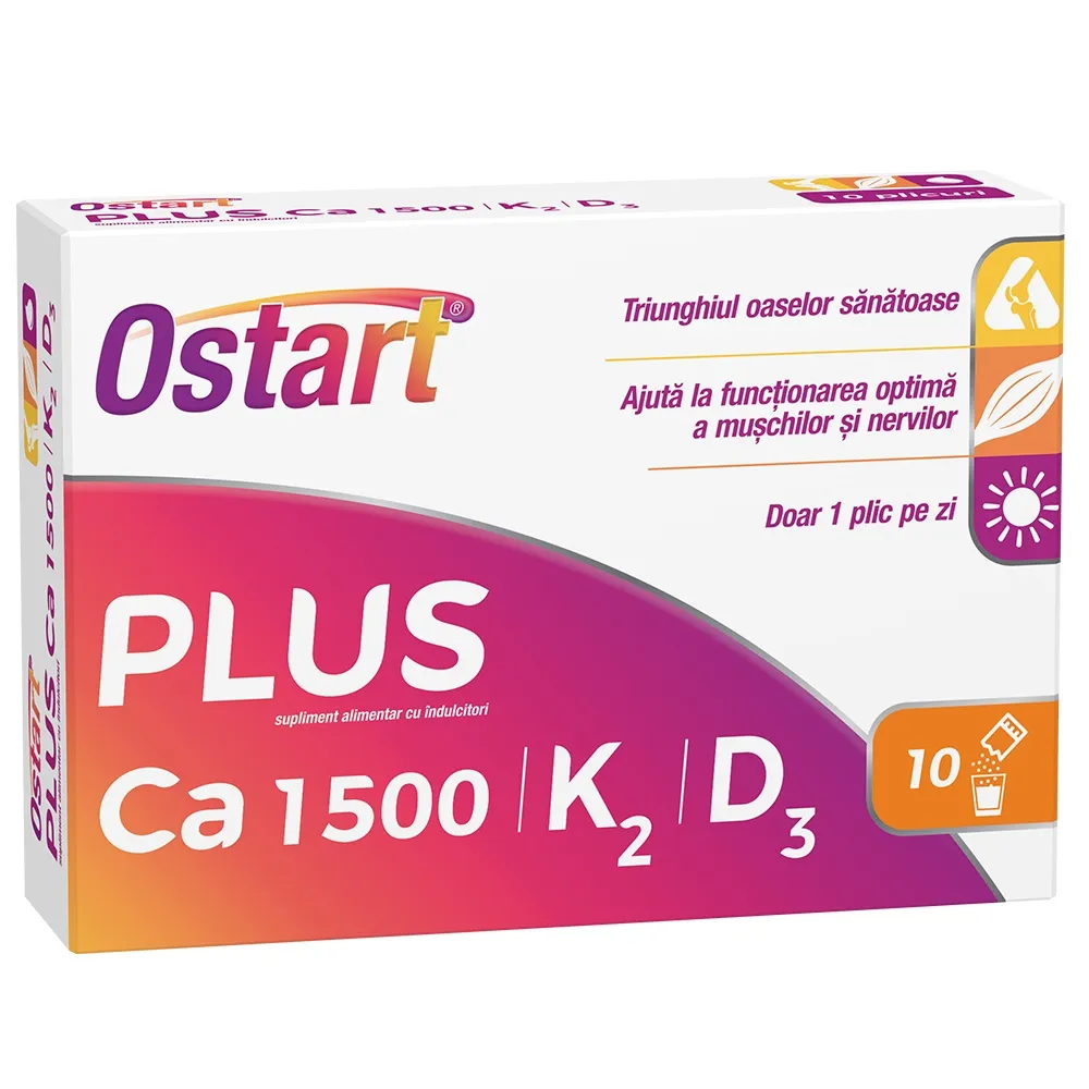 Ostart Plus Ca 1500  K2  D3, 10 plicuri, Fiterman