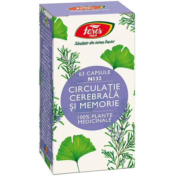 FARES CIRCULATIE CEREBRALA SI MEMORIE X 63 CAPSULE