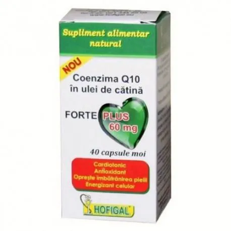 HOFIGAL COENZIMA Q10 in ULEI DE CATINA, Forte Plus, 40 capsule moi