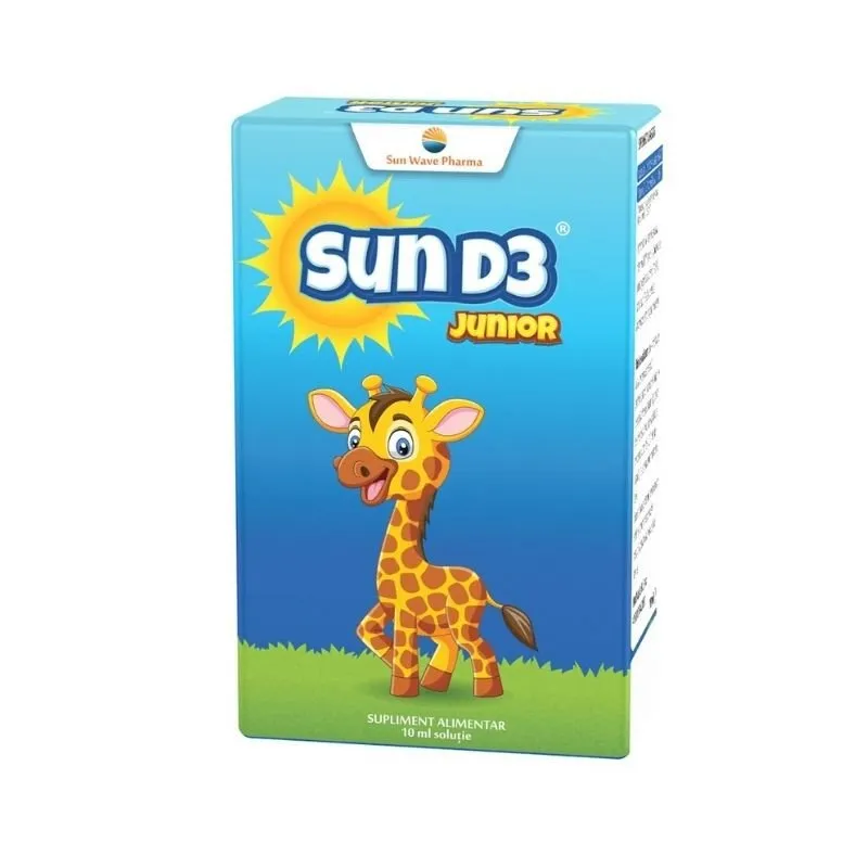 Sun D3 Junior picaturi, 10ml, Sun Wave Pharma