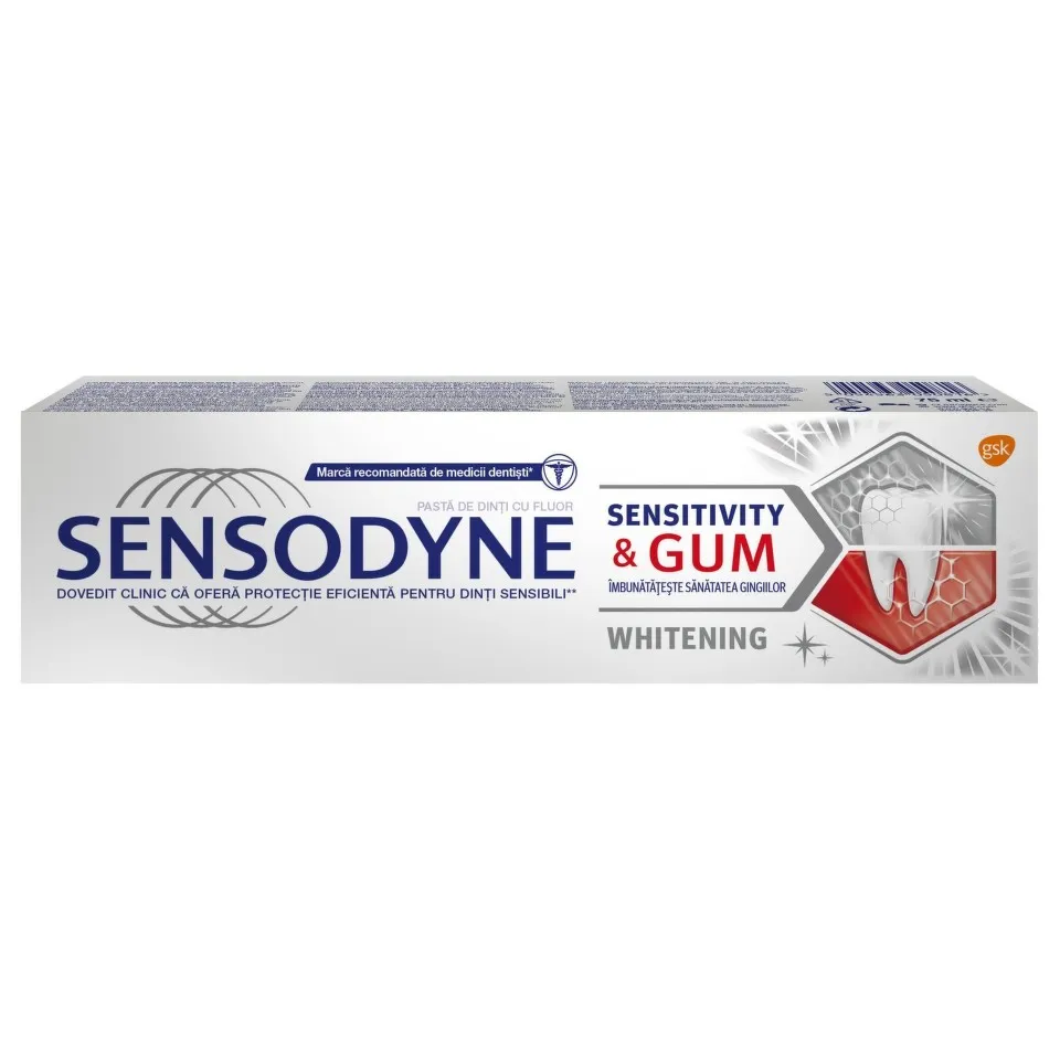 SENSODYNE PASTA DINTI SENSITIVITY AND GUM WHITENING 75ML