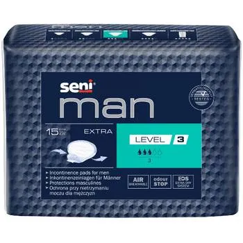 Absorbante pentru incontinenta Man Extra, 15 bucati, Seni