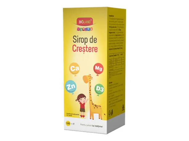 Sirop de creștere Bioland Junior, 150 ml