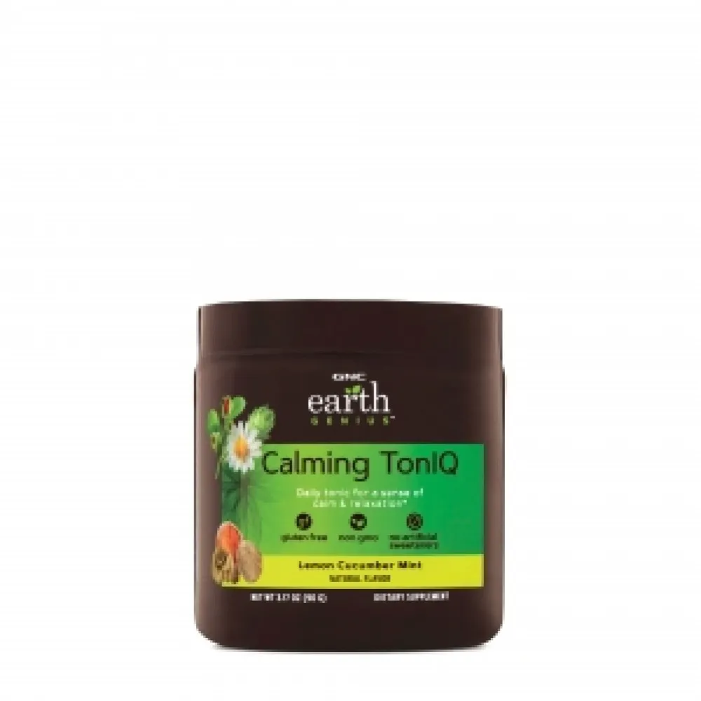 Calming Toniq cu aroma de lamaie, castravete si menta (90 grame), GNC EARTH GENIUS