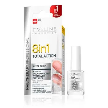 Tratament pentru unghii 8 in 1 Silver Shine Nail Therapy, 12ml, Eveline Cosmetics