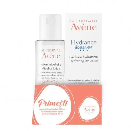 Avene Hydrance Legere Emulsie hidratanta 40ml + Lotiune micelara 100ml