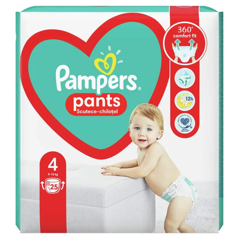 PAMPERS BABY PANTS 4 9-15KG 25 BUCATI