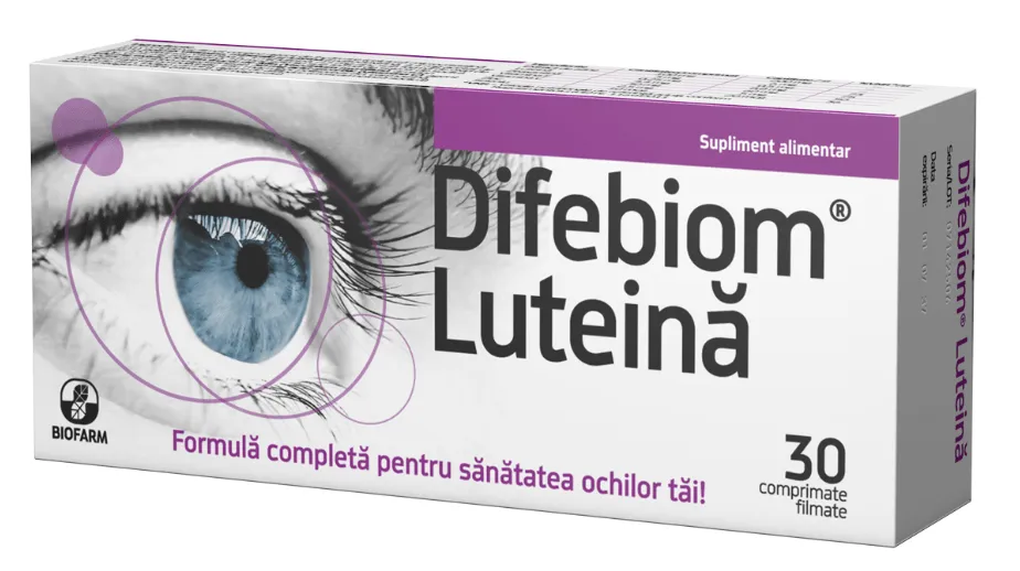 Difebiom Luteina 30 comprimate