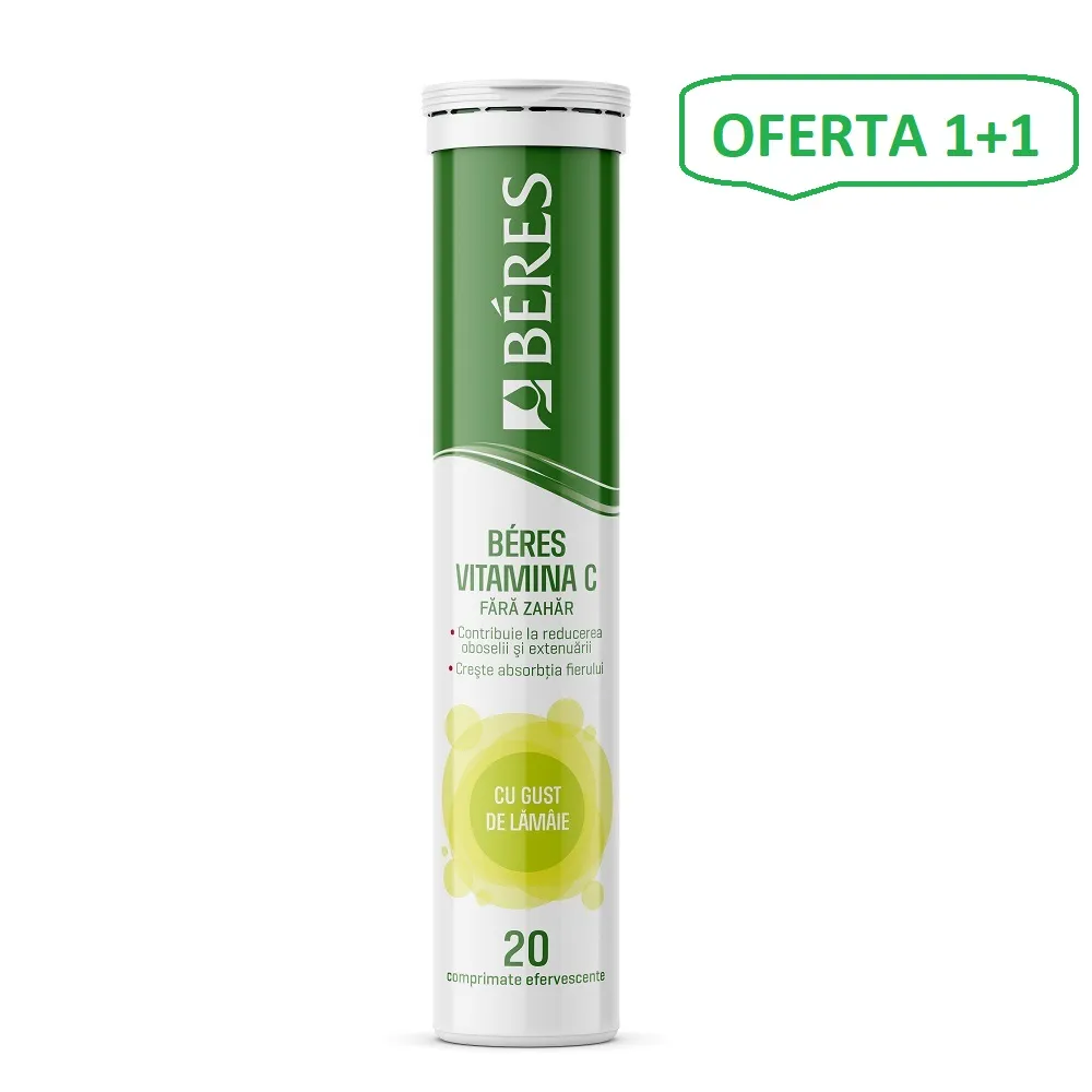 BERES VITAMINA C CTX20 CPR EFF 1+1