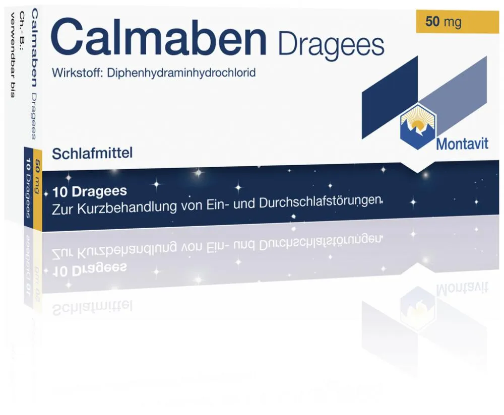 CALMABEN 50 mg X 10 DRAJ. 50mg PHARMAZEUTISCHE FABR