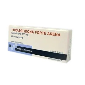 Furazolidona forte Arena 100 mg, 20 comprimate, Arena Group