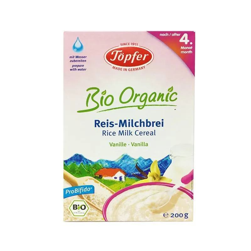 Topfer cereale orez + lapte + vanilie 4luni x 200g