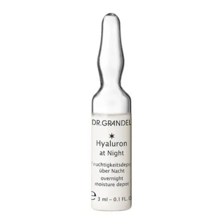 Fiola cu concentrat activ pentru noapte cu acid hialuronic (41150), 3 ml, Dr. Grandel