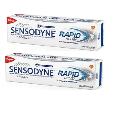 SENSODYNE Pasta Rapid Relief Whitening x 75ml  1+1