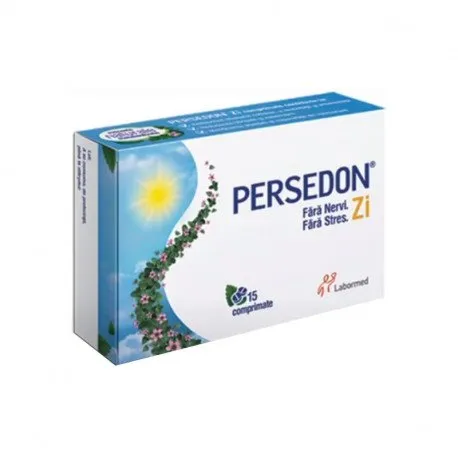 Persedon Zi x 15 comprimate - reduce stresul, anxietatea, oboseala si extenuarea