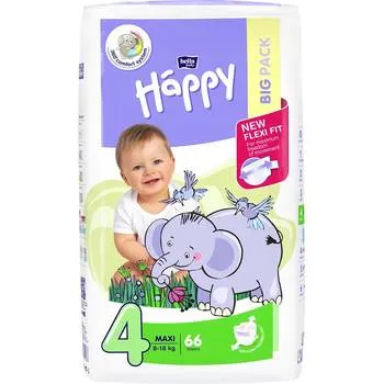 Scutece Happy Maxi 8-18kg, 66 bucati, Bella Baby