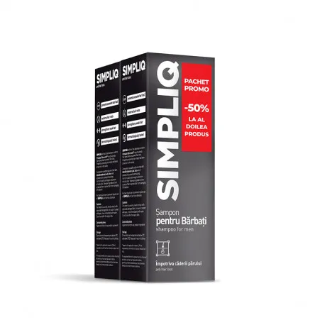 Simpliq anti cadere sampon MEN x 150ml 1+1 - 50%