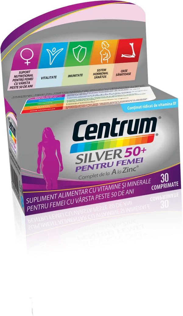 Centrum Silver 50+ pentru femei x 30 comprimate (GlaxoSmithKline)