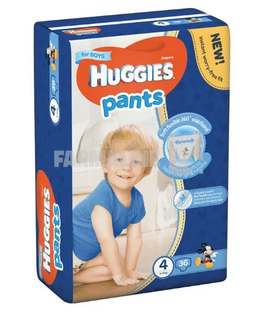 Huggies Pants Boy nr.4 ( 9-14 kg ) 36 bucati