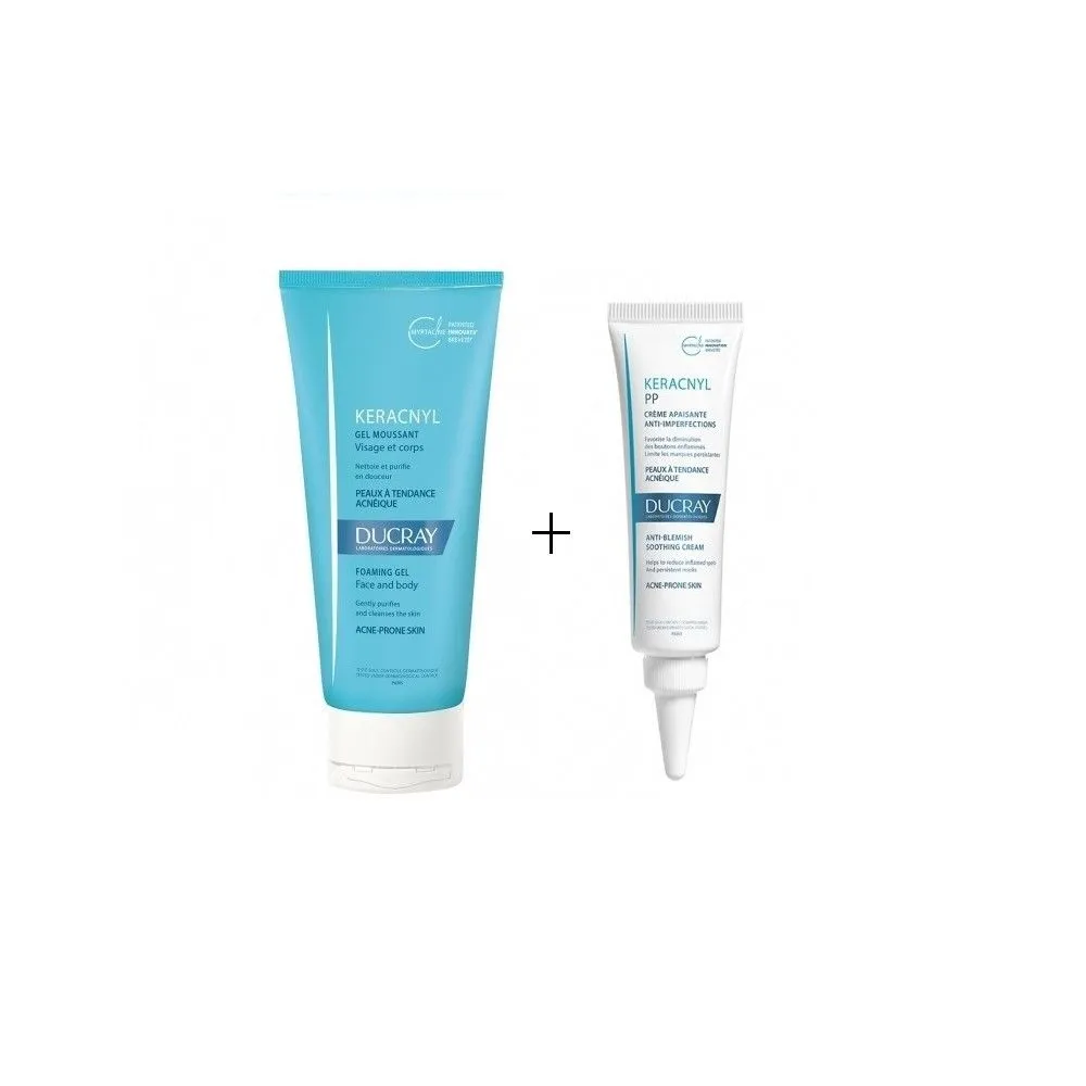 DUCRAY Keracnyl PP crema x 30ml + Keracnyl gel x 100ml