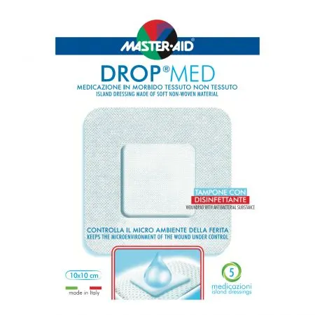 Pansament postoperator Drop Med, 10 x 10 cm, 5 bucati, Pietrasanta Pharma