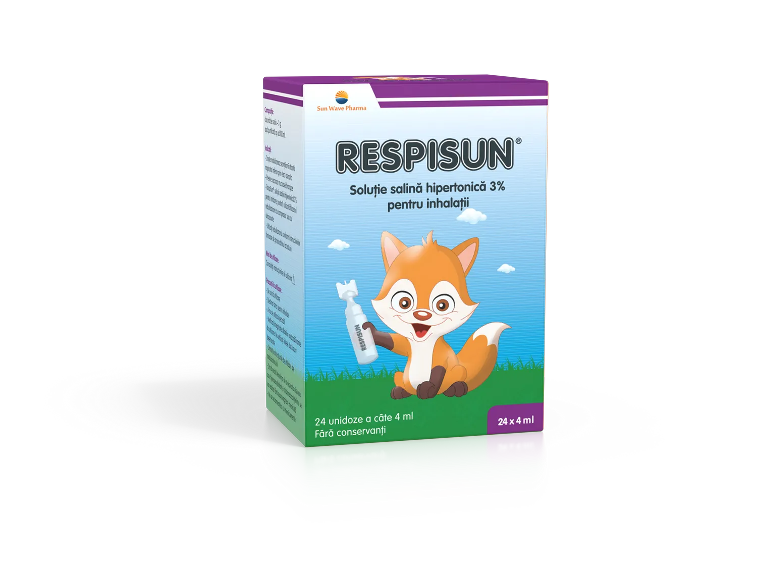 Respisun solutie 3% 4 ml x 24 unidoze (SunWAVE)