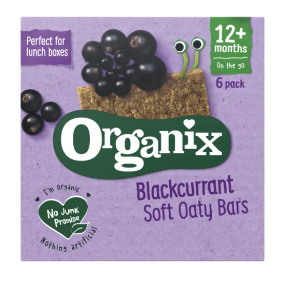 Organix Batoane BIO ovaz integral mere coacaze 12l+ x6 buc