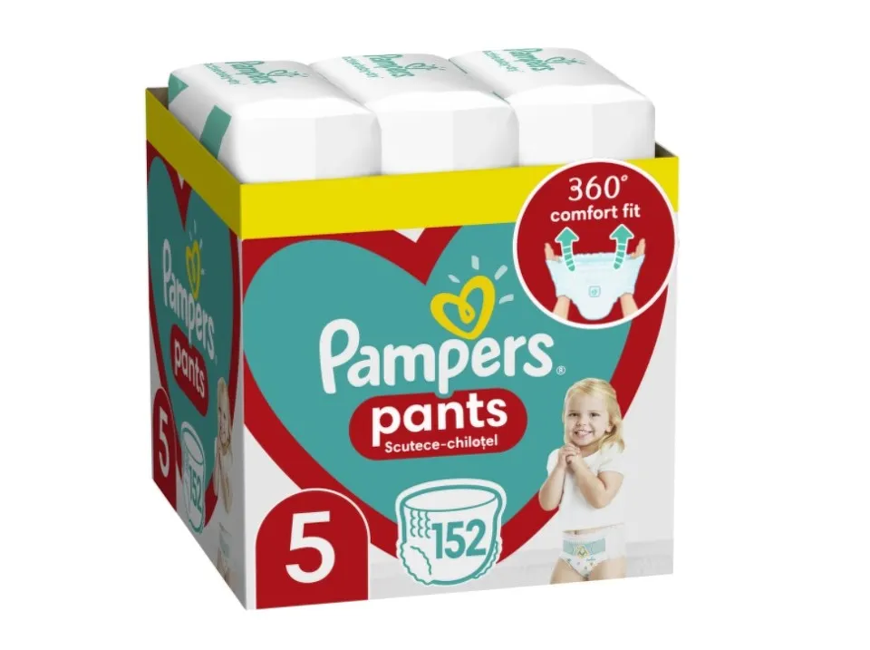 PAMPERS PANTS 12-17KG SCUTECE CHILOTEL 152 BUCATI MARIMEA 5