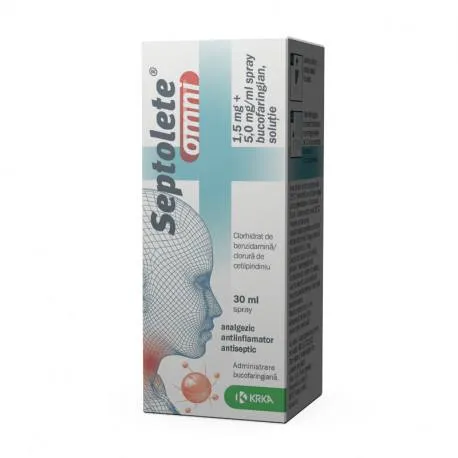 Septolete Omni 1,5 mg + 5 mg / ml x 30 ml sol. spray bucofar