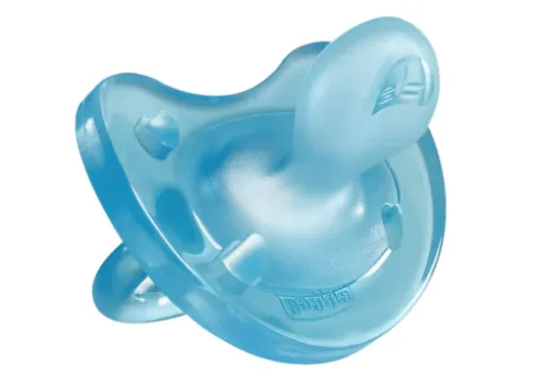 Suzeta Silicon Physio Air 0-6luni albastra 75030, Chicco