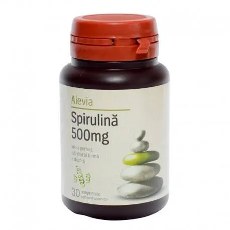 Alevia spirulina 500mg, 30 comprimate