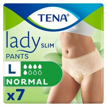 Chilot pentru incontinenta urinara Lady Slim Pants L, 7 bucati, Tena