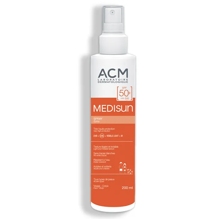 Spray pentru protectie solara cu SPF 50+ Medisun, 200 ml, Acm