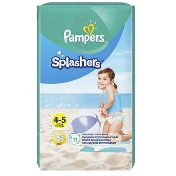 Scutece chilotel pentru apa, Marimea 4-5, 9-15kg, 11 bucati, Pampers