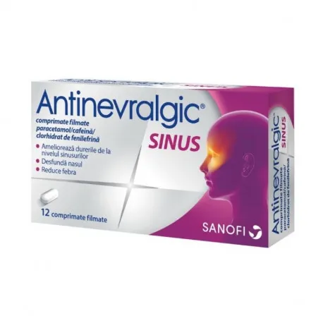 Antinevralgic Sinus, 12 comprimate, Sanofi